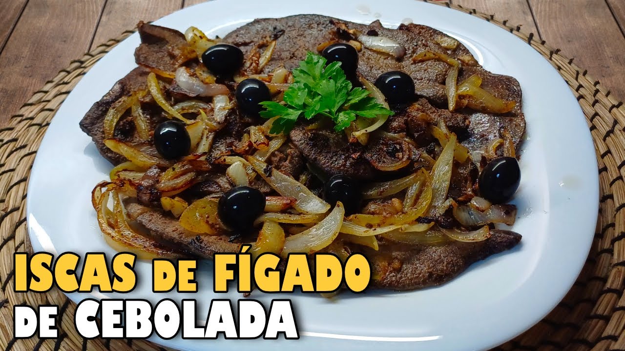 ISCAS de F&Iacute;GADO de CEBOLADA‼️Receita Tradicional #petiscos #receitas #culinaria #receitafacil