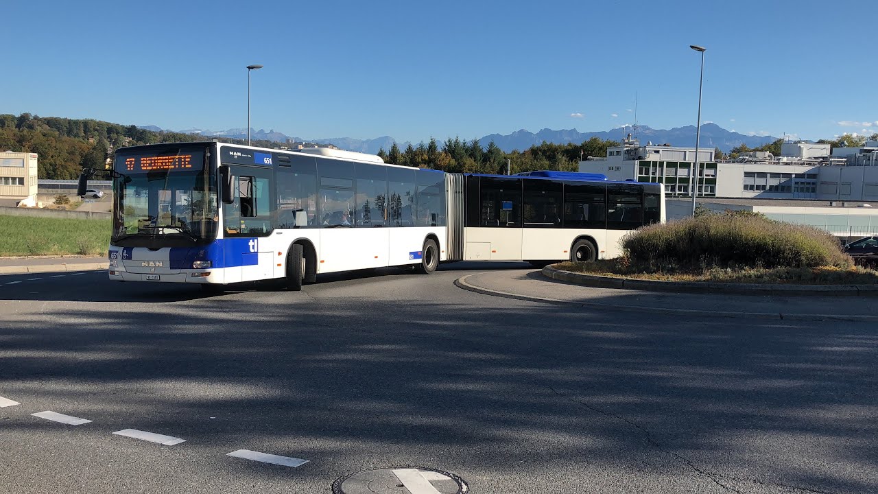 Passage des véhicules TL à Bussigny Croix-Peage le 13 octobre 2018