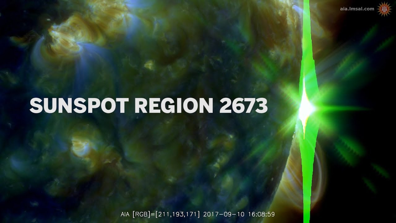 Sunspot region 2673 - X9.3 and X8.2 solar flares!