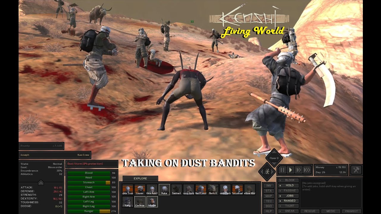 Kenshi (Living World) - Taking On Dust Bandits