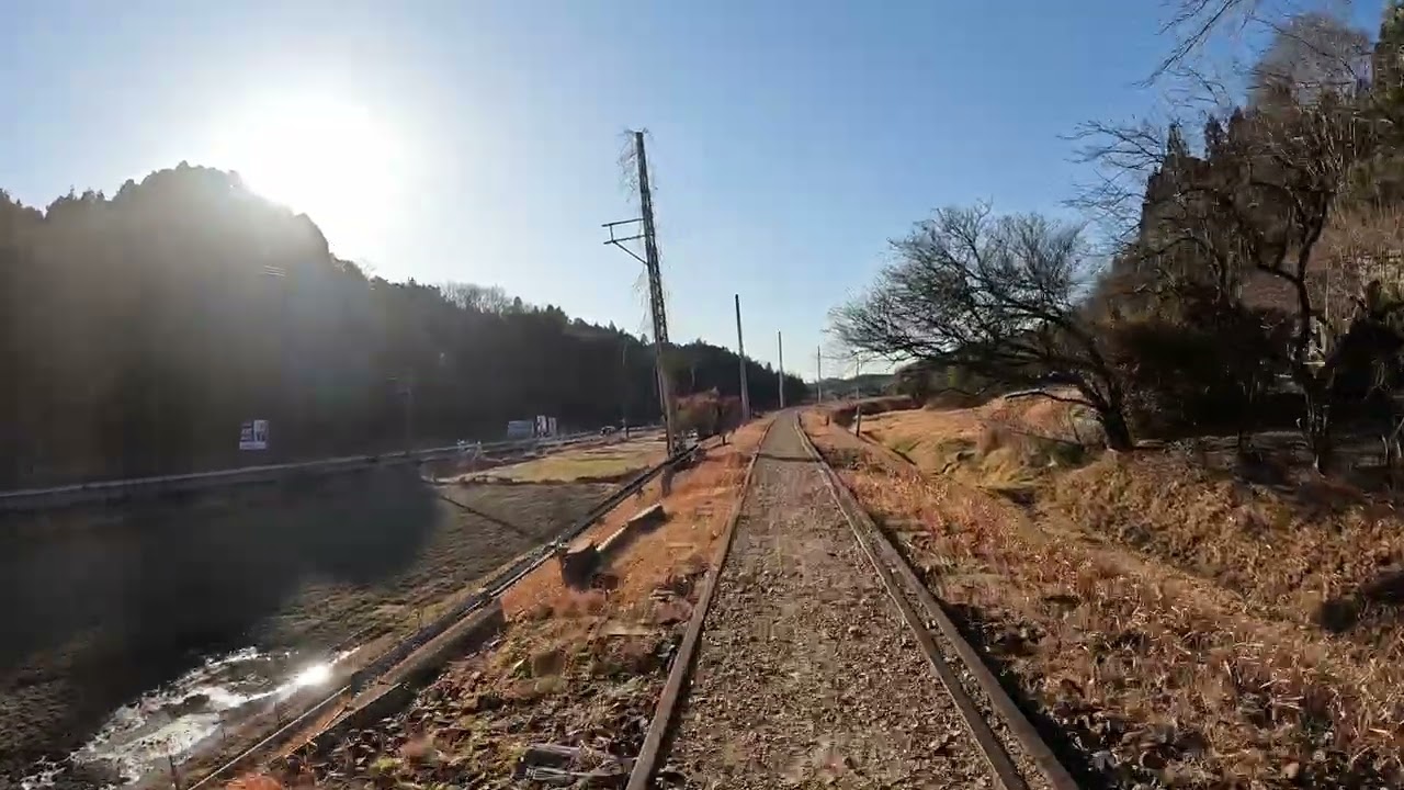 名鉄三河線廃線跡　西中金駅付近をbirdyで走行！
