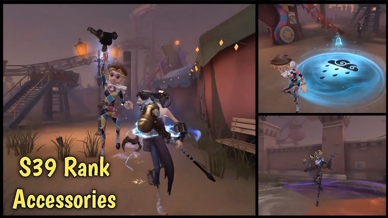S39 Rank Essence Accessories Showcase - (S Mad Eyes, A Hullabaloo, A Acrobat) | Identity V