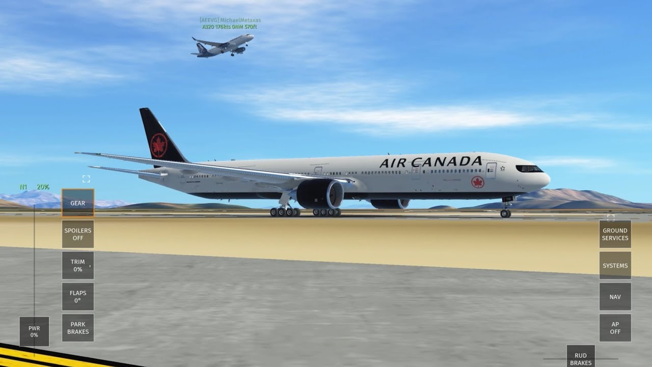 Infinite Flight- Toronto Pearson (CYYZ) to Athens Eleftherios Venizelos (LGAV) Air Canada 777-300ER