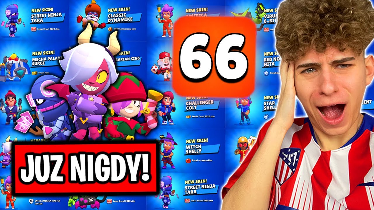 WSZYSTKIE 66 SKINÓW, które JUŻ NIGDY NIE WRÓCĄ do BRAWL STARS!😱