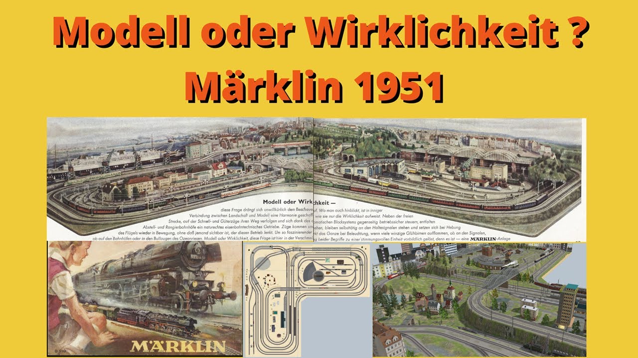 Eine mir unbekannte Märklin Ausstellungsanlage von 1951, Modell oder Wirklichkeit?!