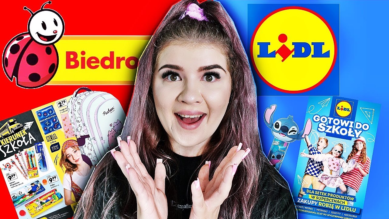 BACK TO SCHOOL! BIEDRONKA VS LIDL 💜 GDZIE SĄ LEPSZE SZKOLNE RZECZY