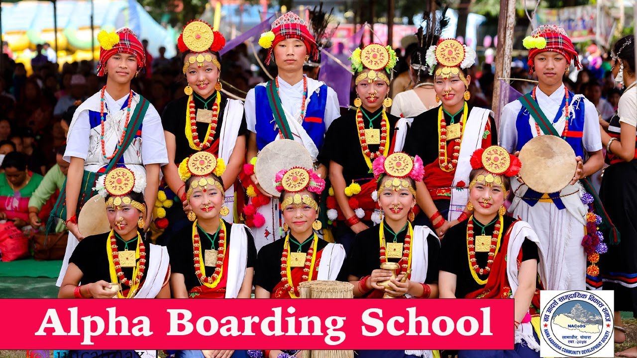 Alpha Boarding School Dance II Teej Mela lamachour 2080 #teej #dance #alpha