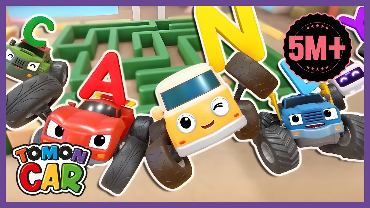 Find the alphabet hidden in the maze! Compilation 30min #5 Kids Songs for Kids Tomoncar World 토몬카