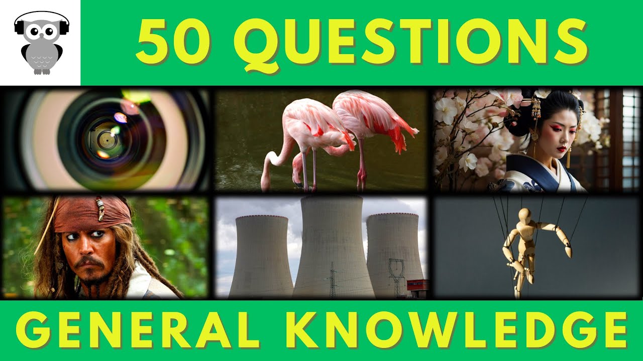 General Knowledge Quiz Trivia #239 | Aperture, Flamingo, Japanese Hostess, Jack Sparrow, Nuclear