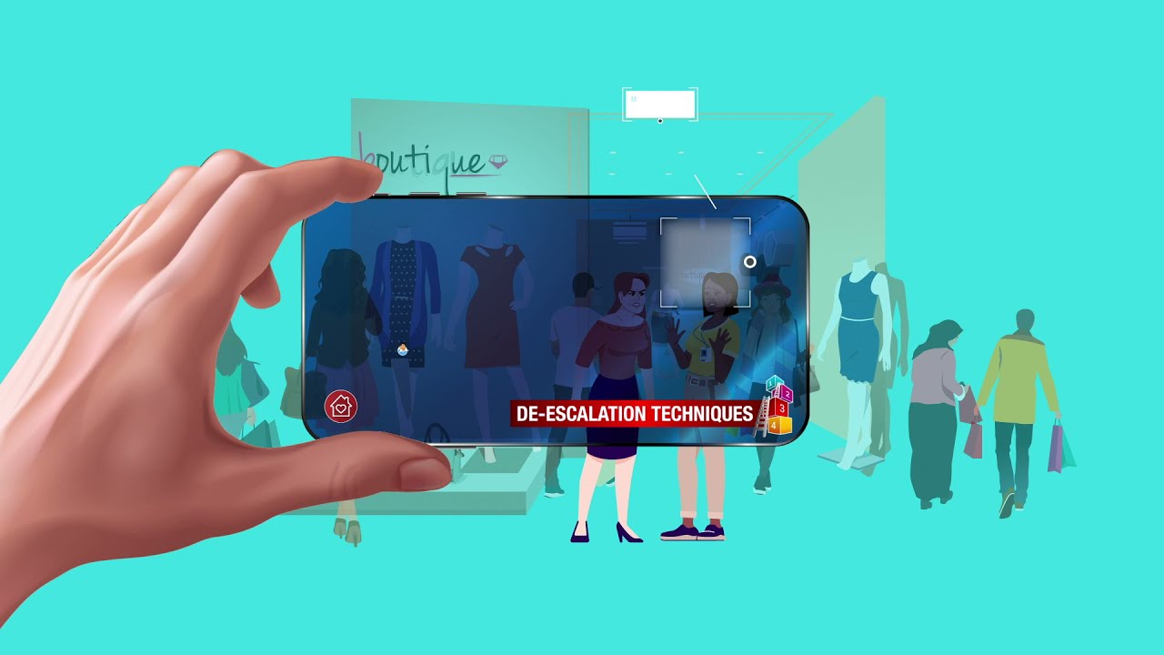 BRC de-escalation of aggression and abuse to retail staff animation