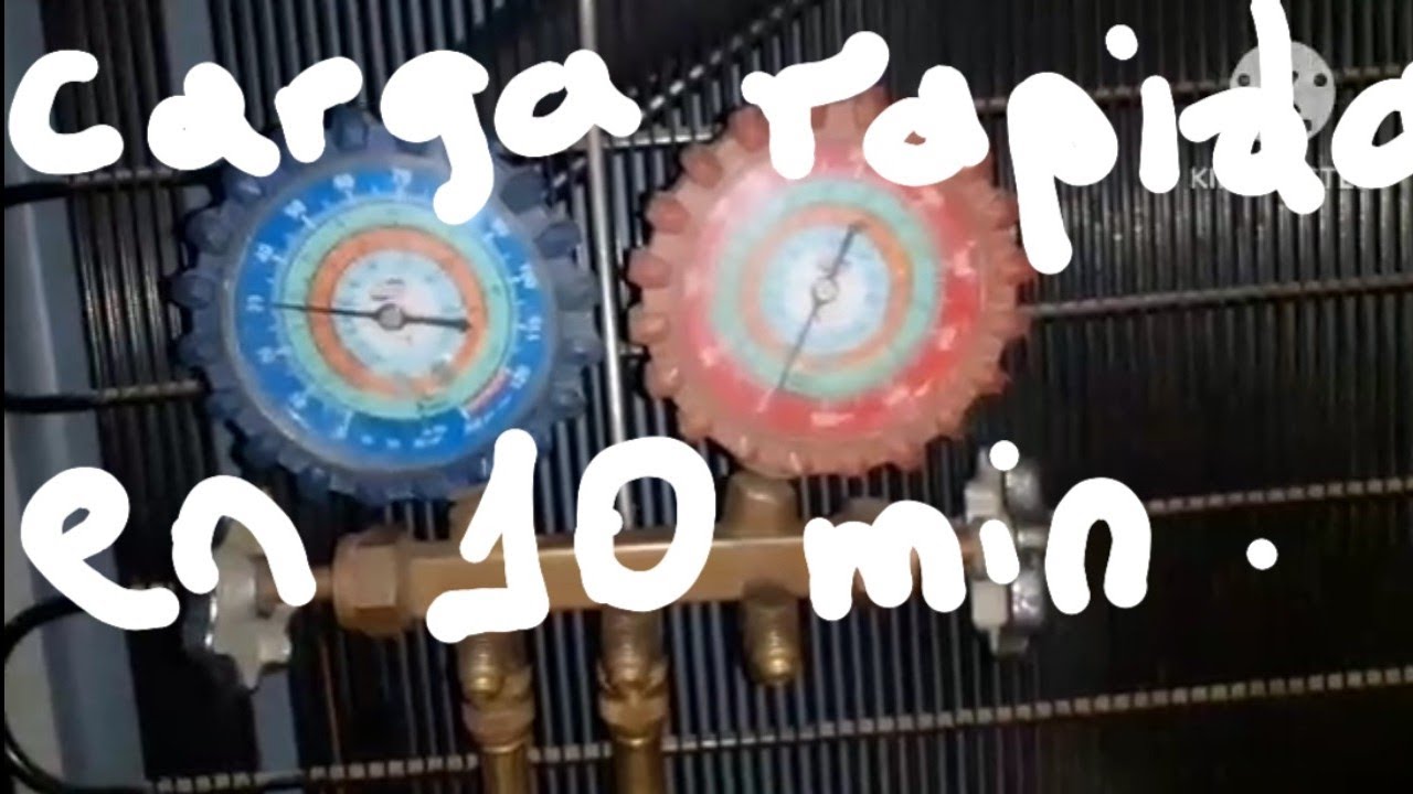 ☆La mejor manera de cargar de gas R-134a una nevera☆Facil y rapido en 10 minutos☆