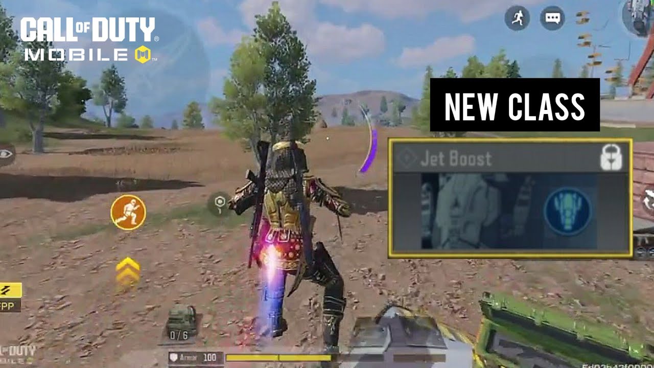 Jet Boost Gameplay in COD Mobile - NEW Class in Battle Royale Codm
