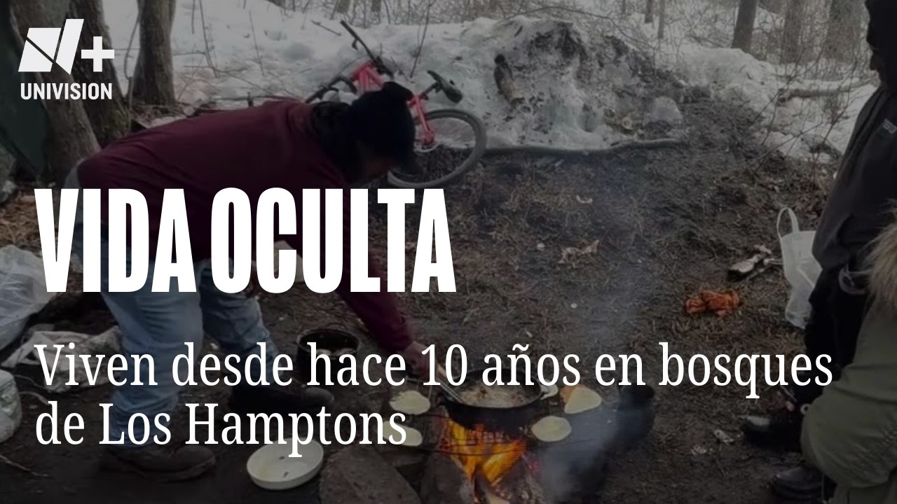 Entre los bosques de los Hampton, inmigrantes viven en carpas ocultas