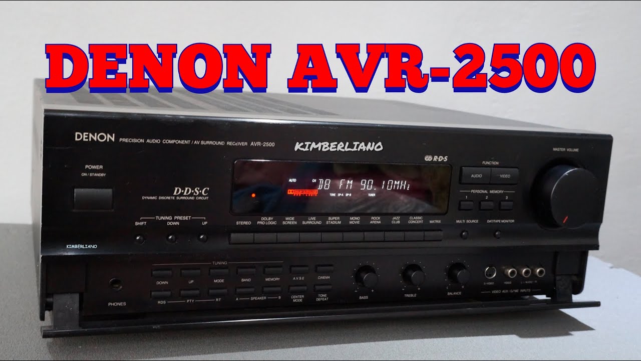 Probando amplificador denon DOLBY DIGITAL AVR-2500