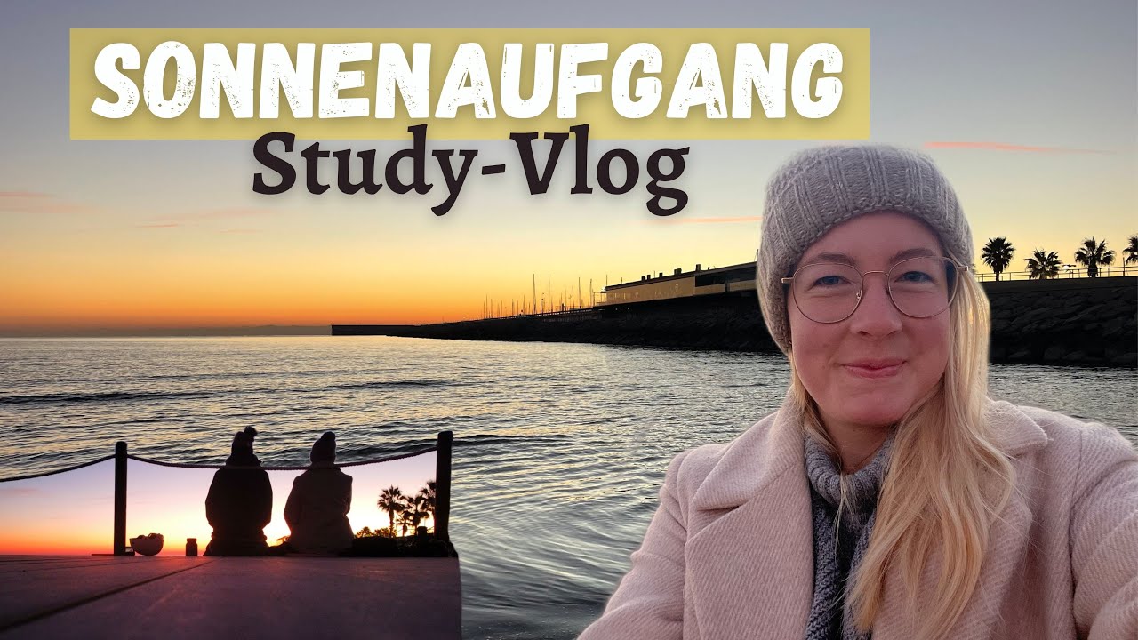 PRODUKTIVER UNI VLOG: Sonnenaufgang, Einkaufen, Studytime, Secondhand Verkauf / 1 Day in Valencia