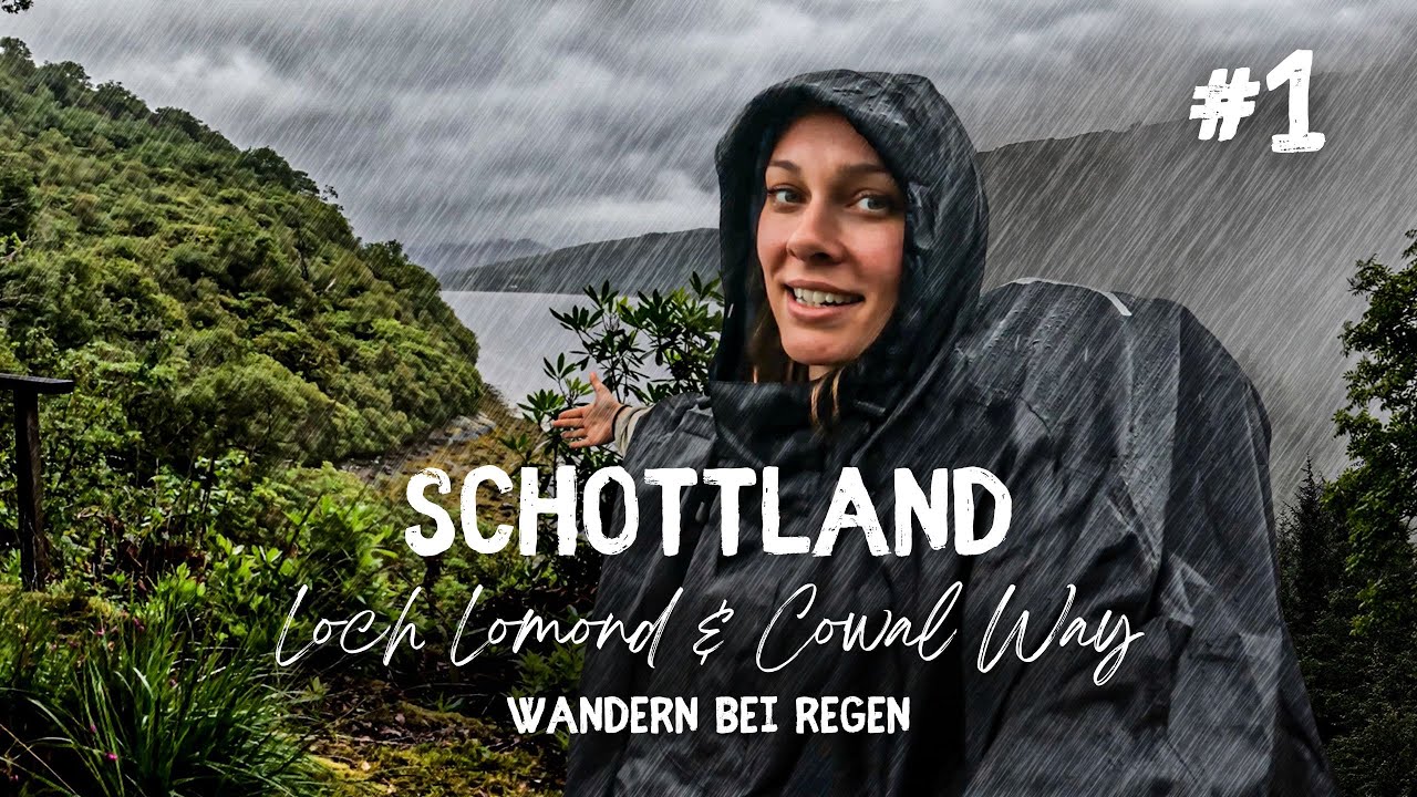 Motiviert gehts los! 4 Tage in Schottland mit Zelt wandern - Loch Lomond und Cowal Way - Teil 1