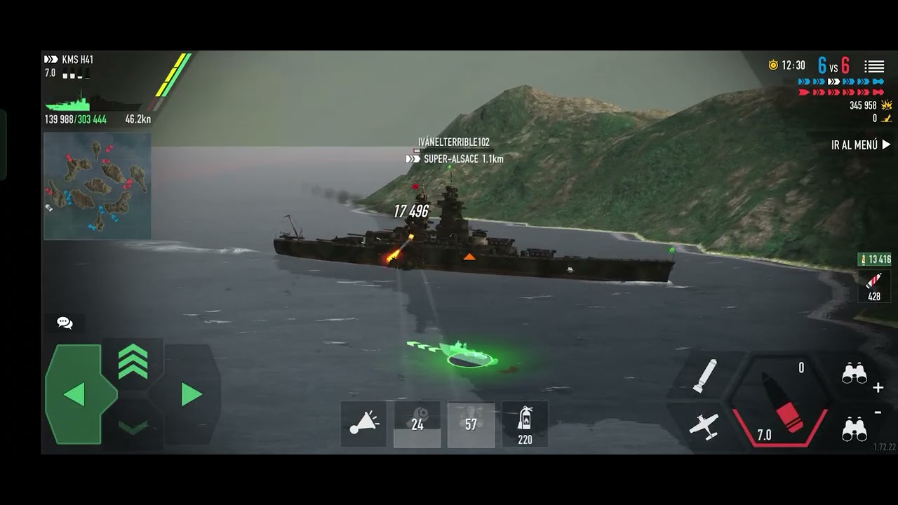 Battle of Warships random game number 18 [ H41 vs ALSACE ] 💥🚤🤜🤛😛🥴
