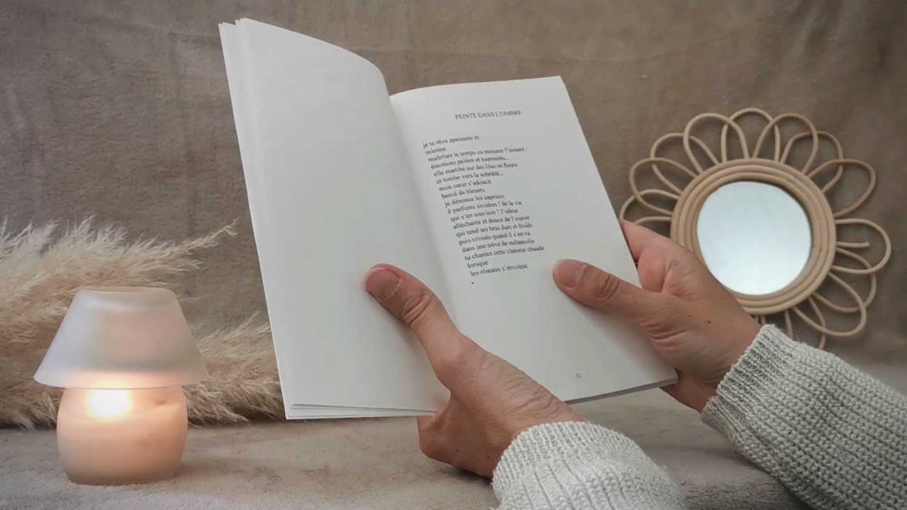 ASMR - Lecture chuchotée - Poésie 📖- Douce pluie 🌧