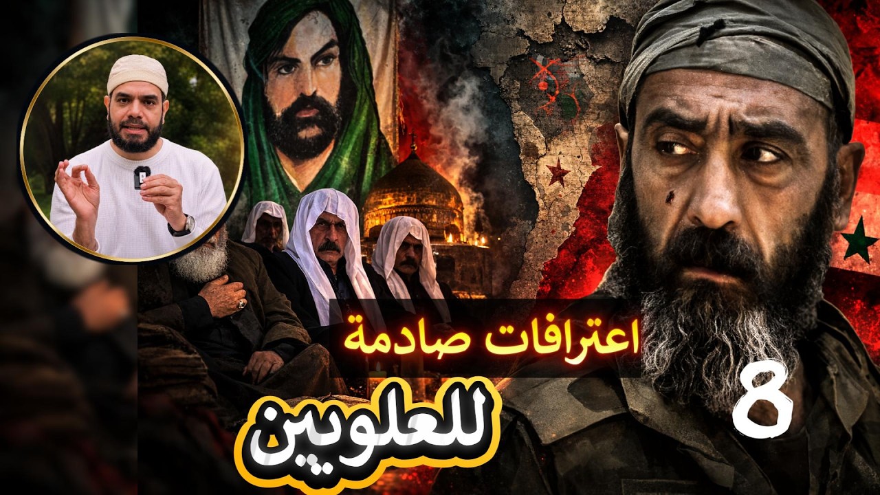 شاهد بالصوت والصورة ... اعترافات العلويين بعبادة علي بن أبي طالب #العلويين 8
