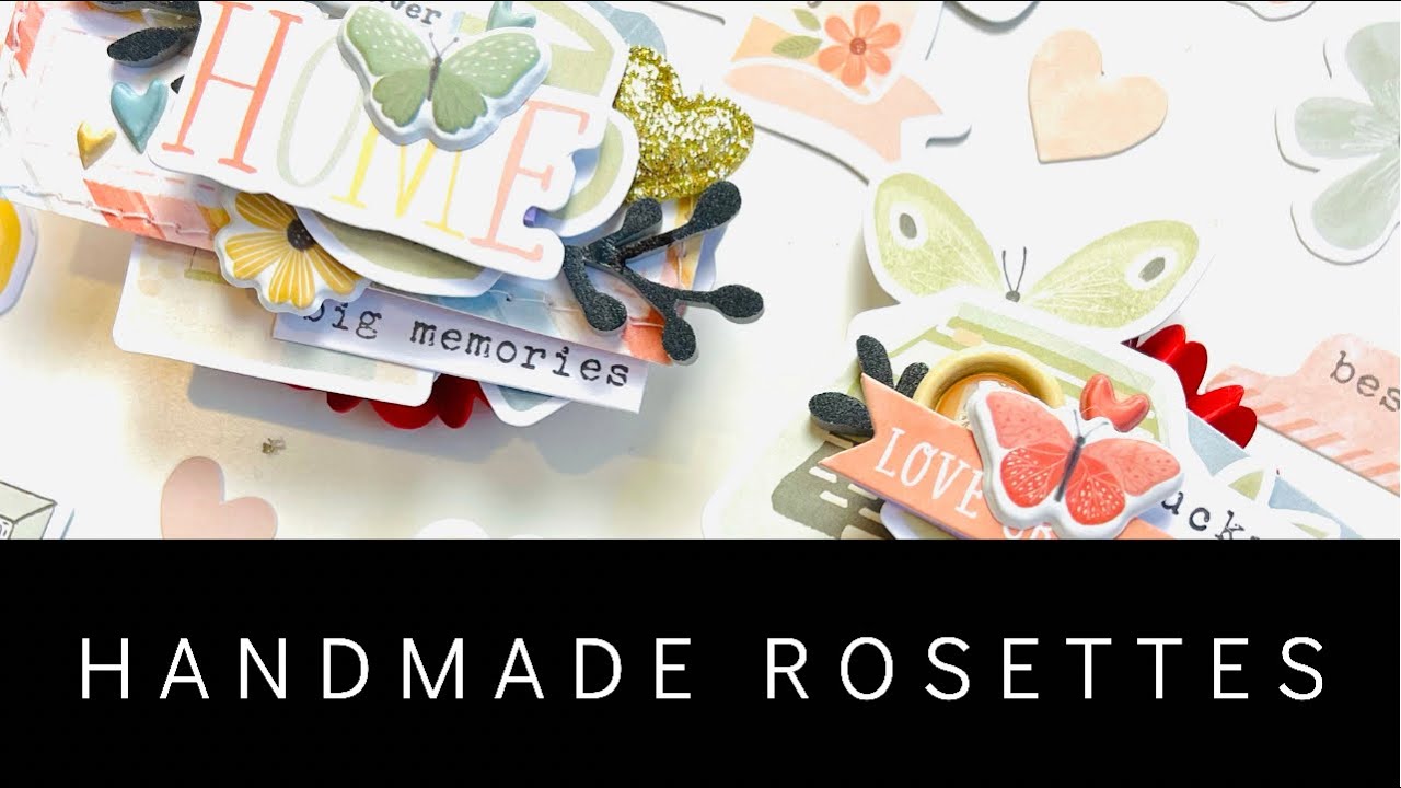 Handmade Rosettes Using Cocoa Vanilla Studio &ldquo;These Days&rdquo;