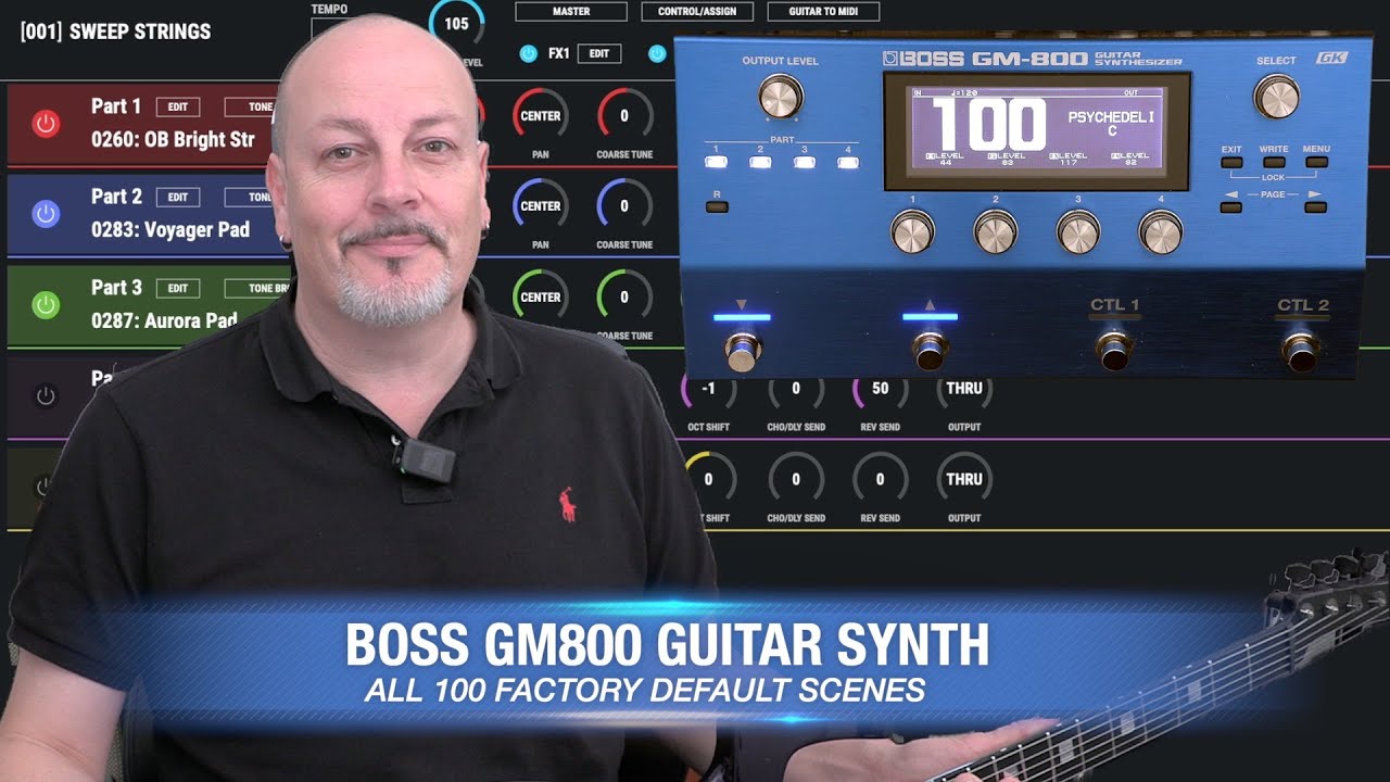 Boss GM800 - All 100 Scenes