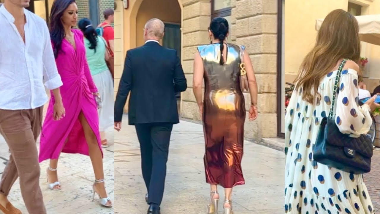 ELEGANT SUMMER EVENING LOOK 🇮🇹 ITALIAN STREET STYLE #voguekorea #streetfashion # #italylifestyle