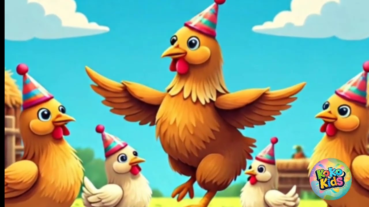 Kids Song :  Mom Hen Dances with Her Chicks | Nursery rhyme |