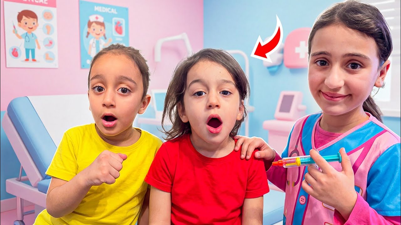 أسيل وغنى اخدو إبره/جابو العيد بلدكتوره😱