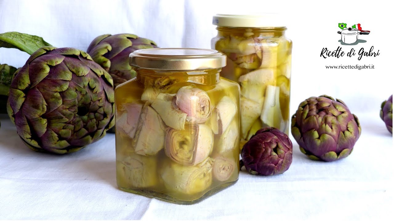 CARCIOFINI SOTT'OLIO fatti in casa Ricetta Facile- RICETTE DI GABRI