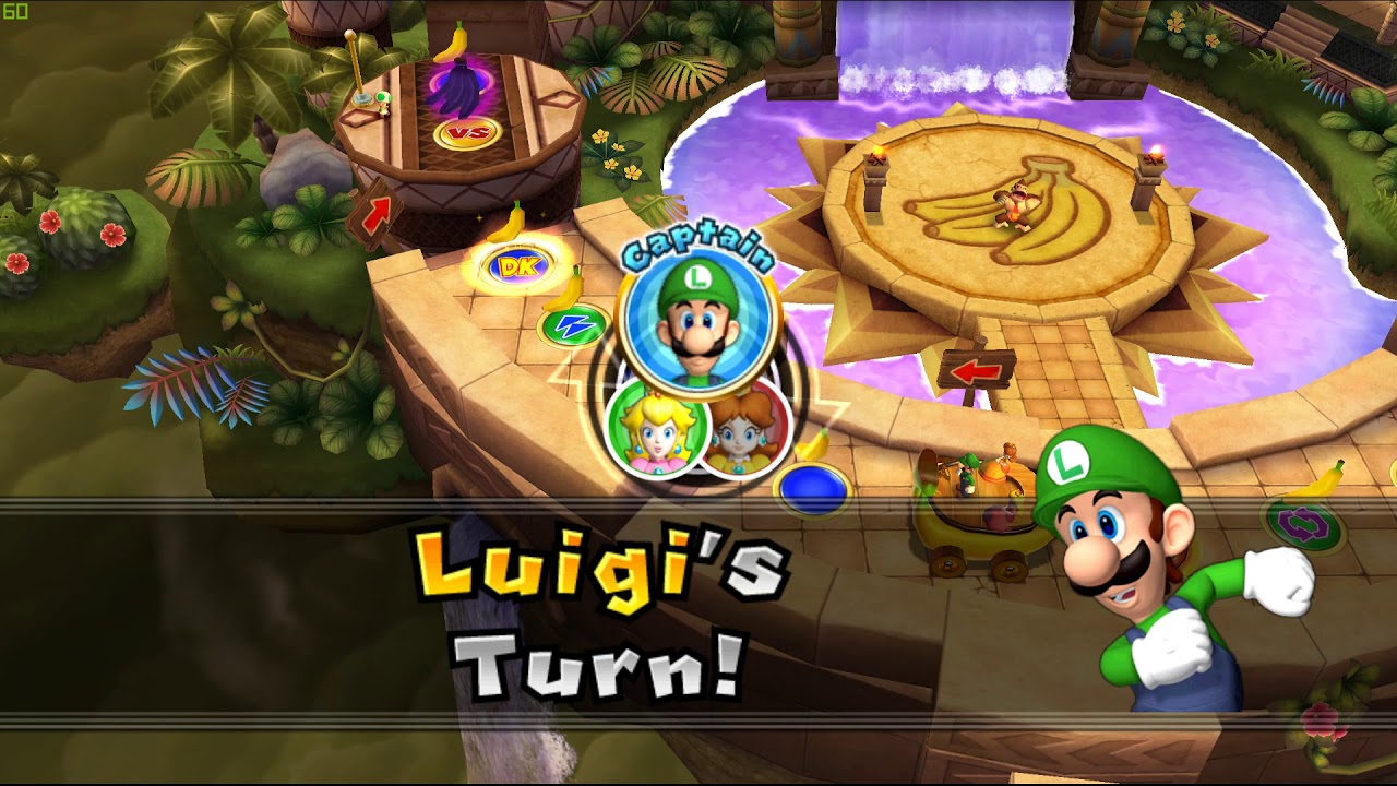 Luigi Battle And Monkey Kingdom- Super Mario Party 9(Luigi - DK's Jungle Runins #5)