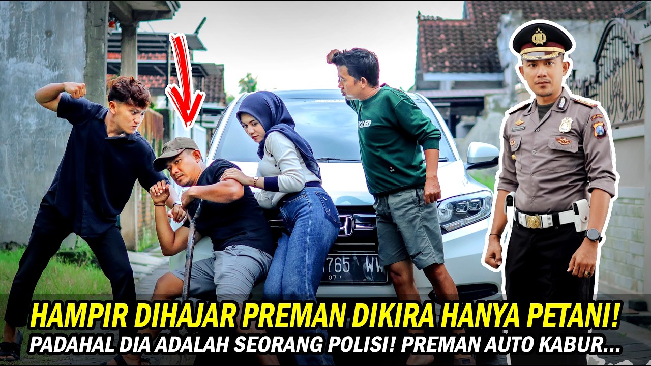 HAMPIR DIHAJAR PREMAN DIKIRA HANYA PETANI! PADAHAL PRIA ITU ADALAH POLISI! PREMAN AUTO KABURRR...