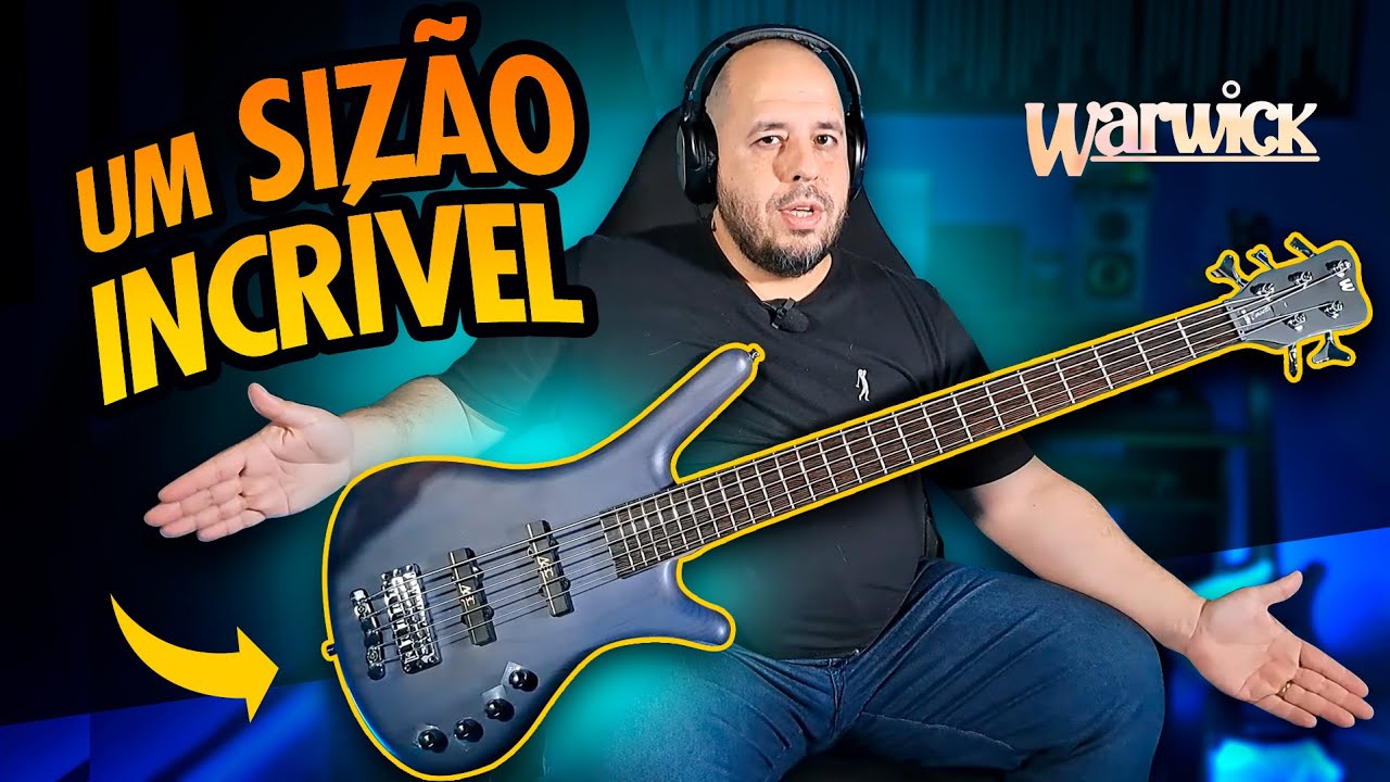 SUPER BAIXO COM DEFINIÇÃO E PESO / WARWICK ROCKBASS CORVETTE 5 - REVIEW #126