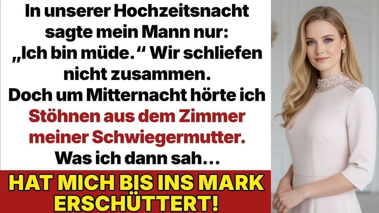 In unserer Hochzeitsnacht ließ mich mein Mann allein – um Mitternacht hörte ich seltsame Geräusc
