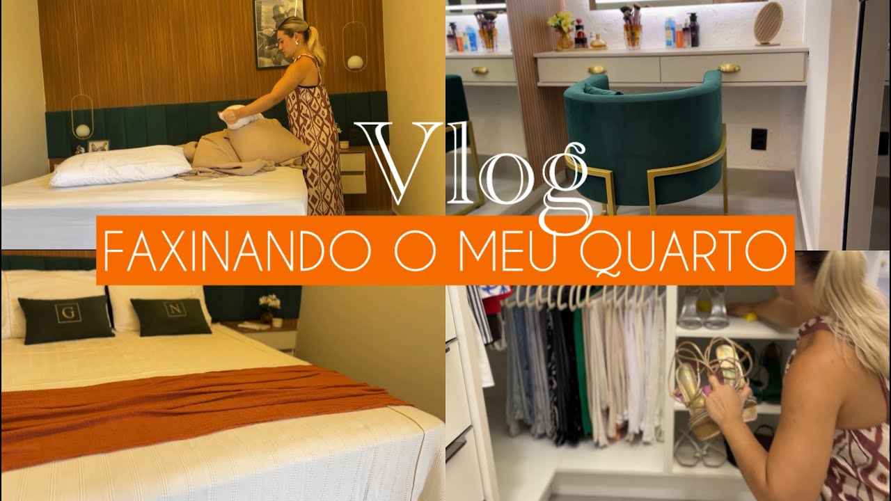 FAXINANDO O MEU QUARTO I organização + tour completo- Naiana Santana