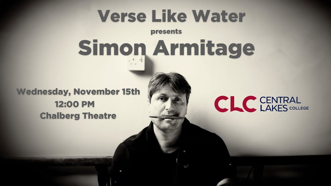 Verse Like Water - U.K. Poet Laureate Simon Armitage - 11-15-2023