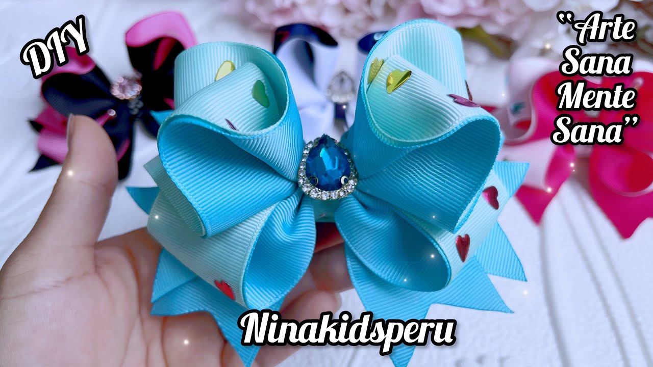 Lazos 🎀🤩media cola con listón de 4cm (opción navidad) | DIY 4cm Christmas ribbon ties.
