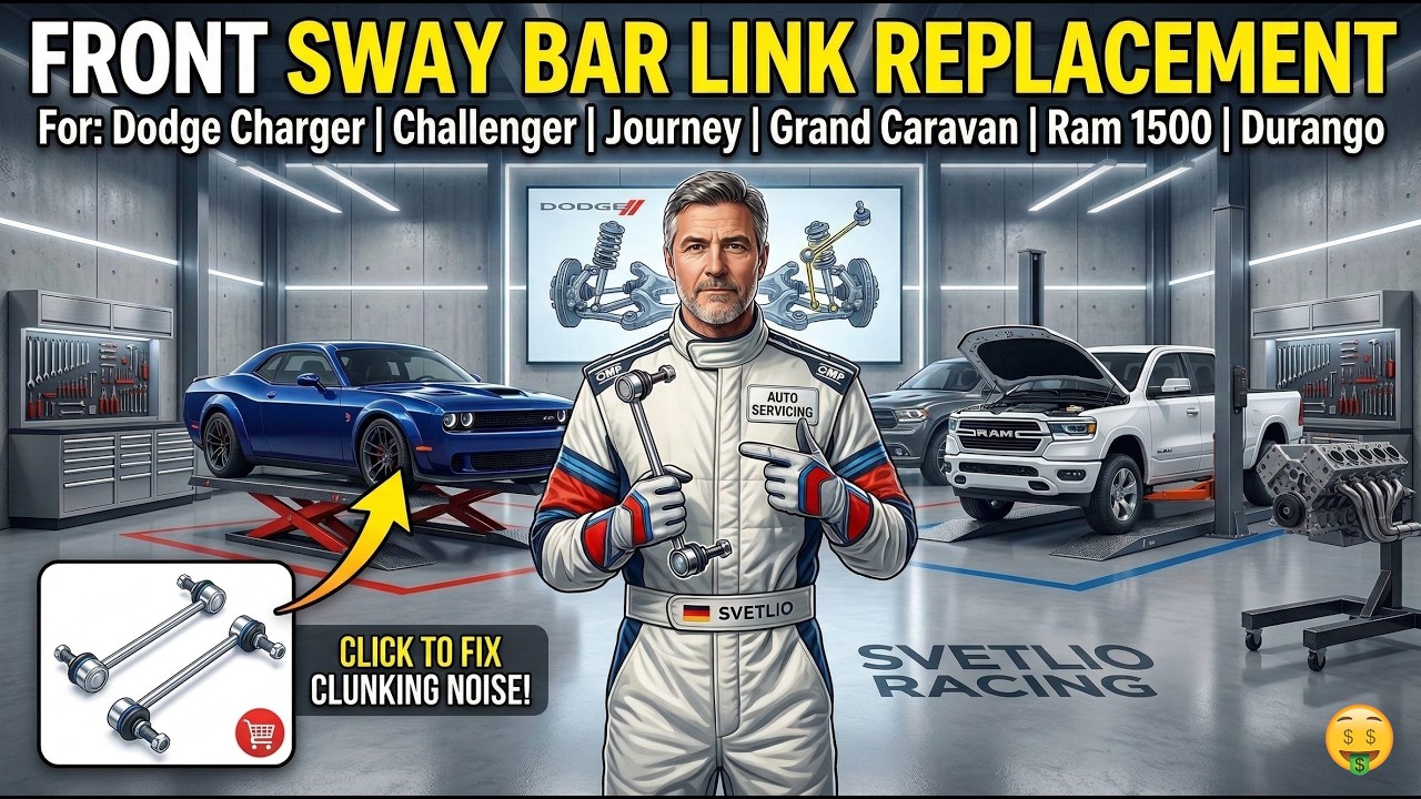 Как заменить передние стойки стабилизатора поперечной устойчивости | Dodge Charger, Challenger, R...