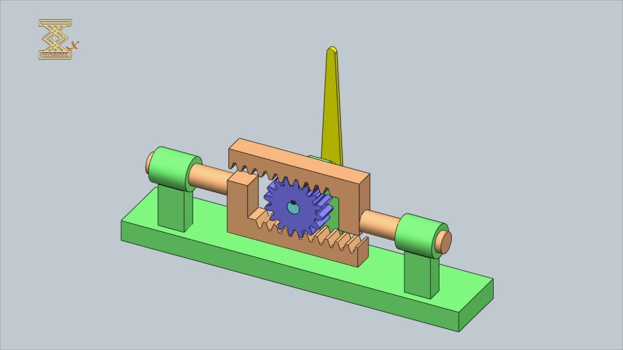 Double-Rack Gear-Lever Mechanism