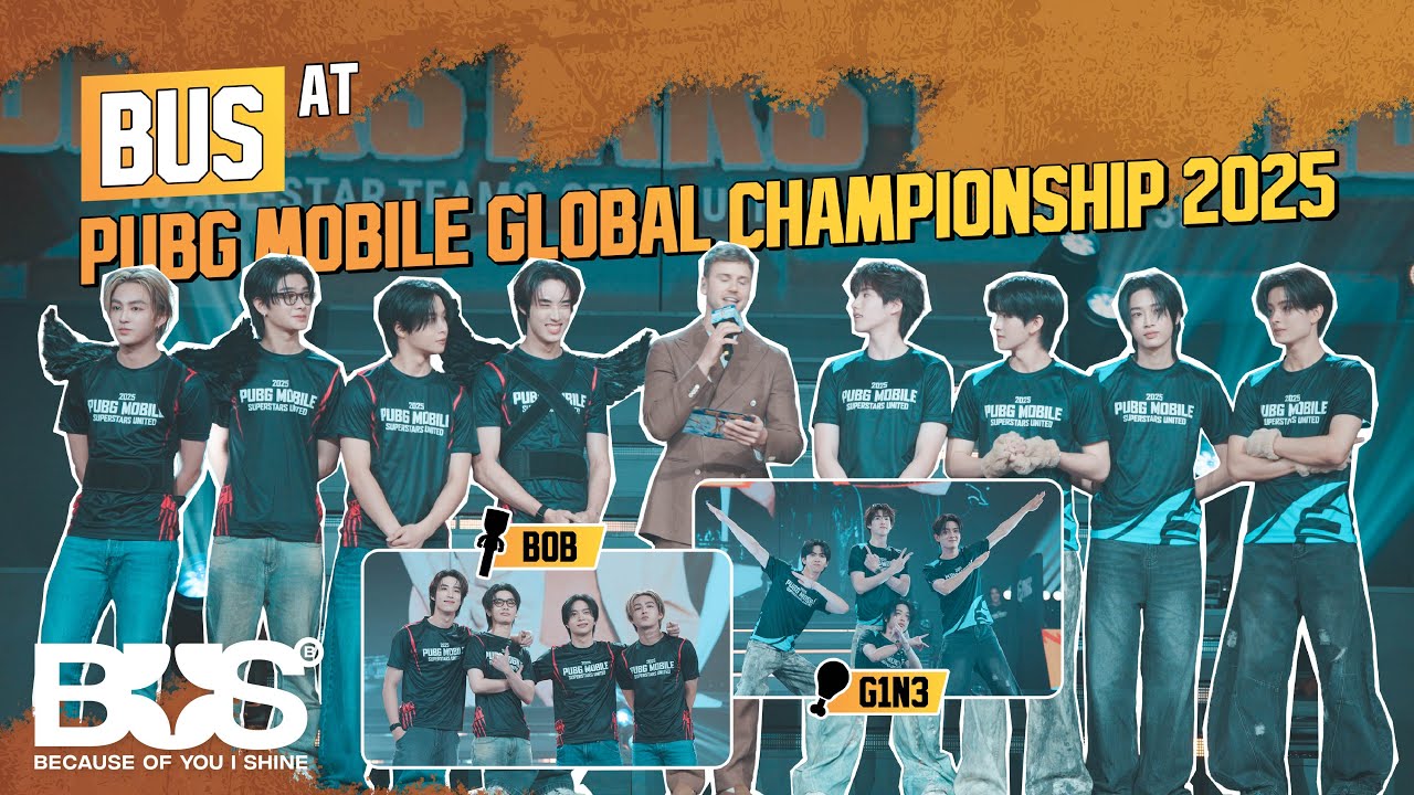 [VLOG] BUS - ทีม BOB 💡 และทีม G1N3 🐓 พามาบุกงาน PUBG Mobile Global Championship 2025