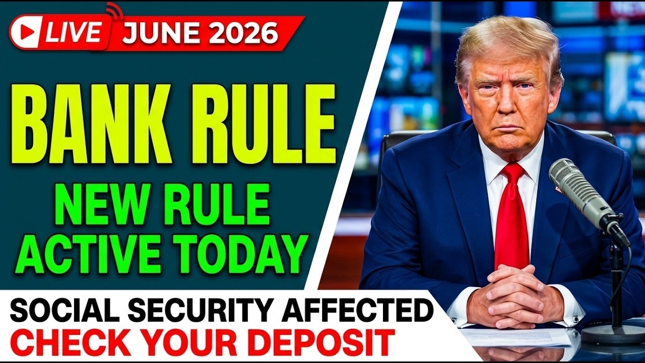 JUNE CHANGES! New Bank Rule Active Today &mdash; How It Affects Social Security Deposits