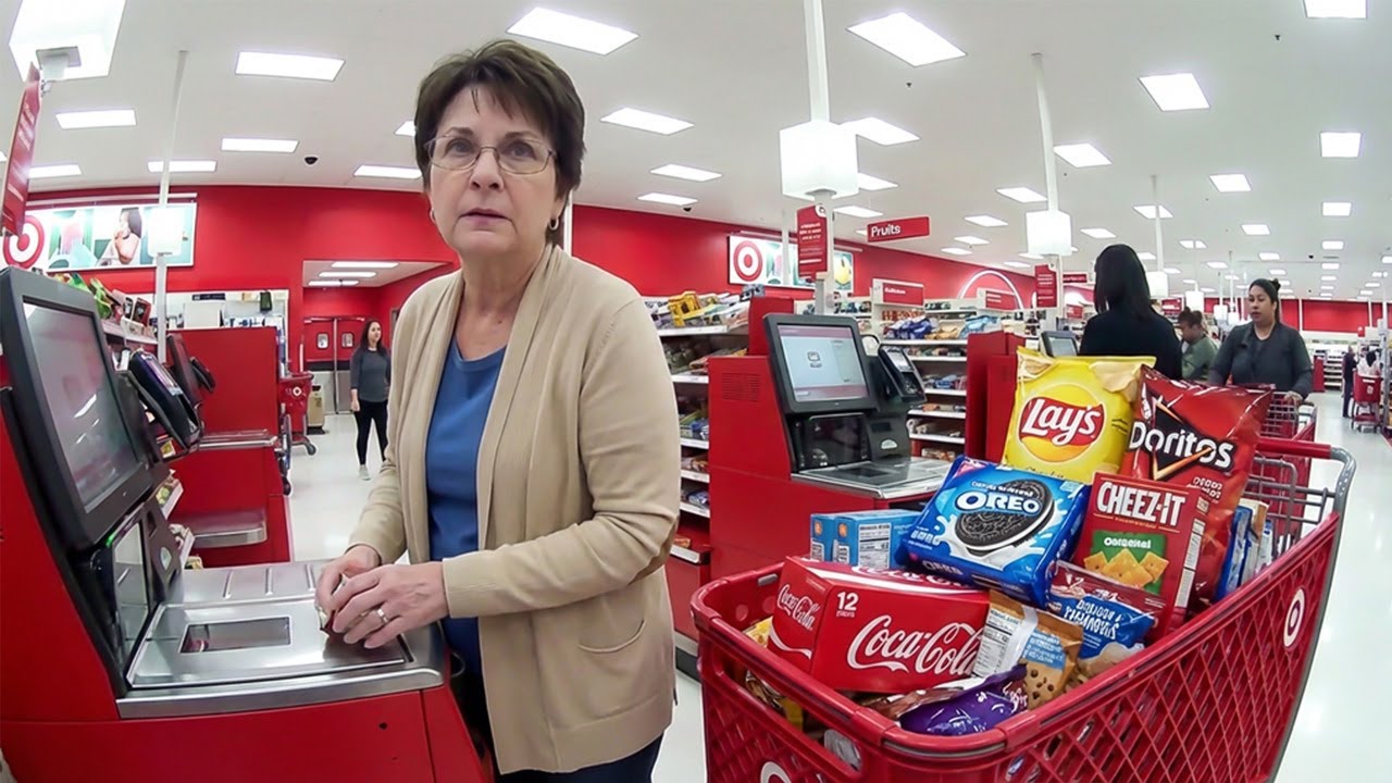 WOMAN FAILS MISERABLY AT SCAMMING TARGET WITH CART FULL OF STOLEN ITEMS