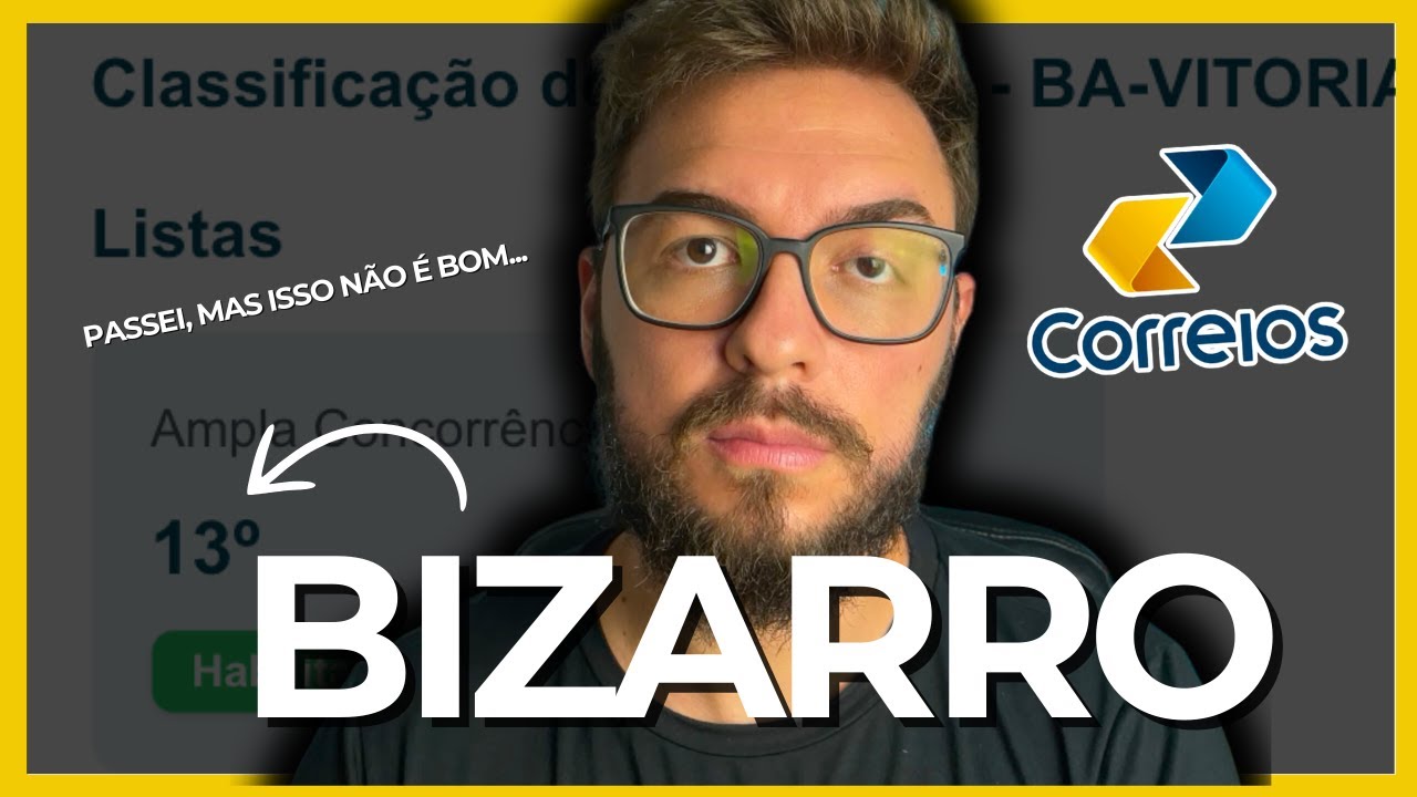 O RIDÍCULO RESULTADO DO CONCURSO DOS CORREIOS