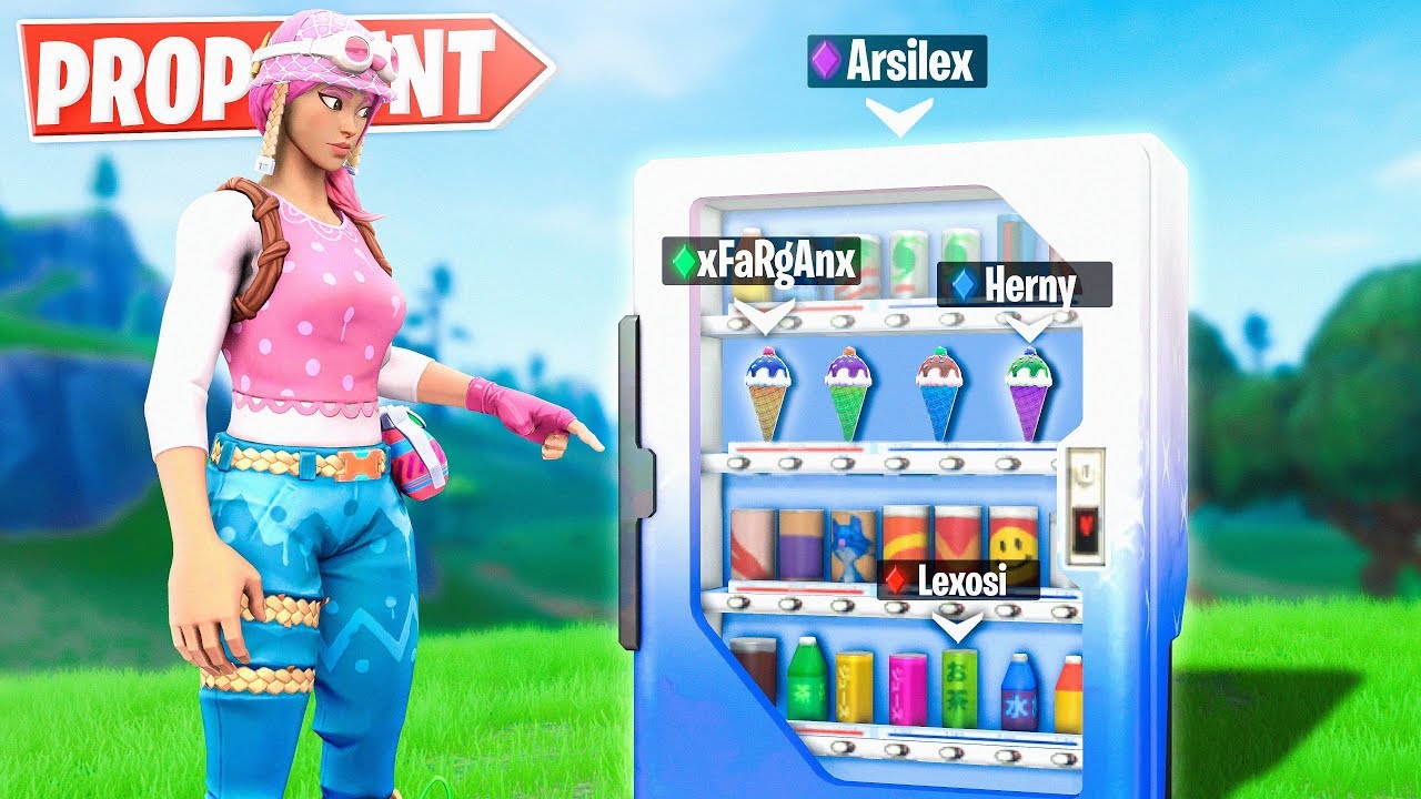 *PROP HUNT EN UNA HELADERIA* FORTNITE MINIJUEGOS