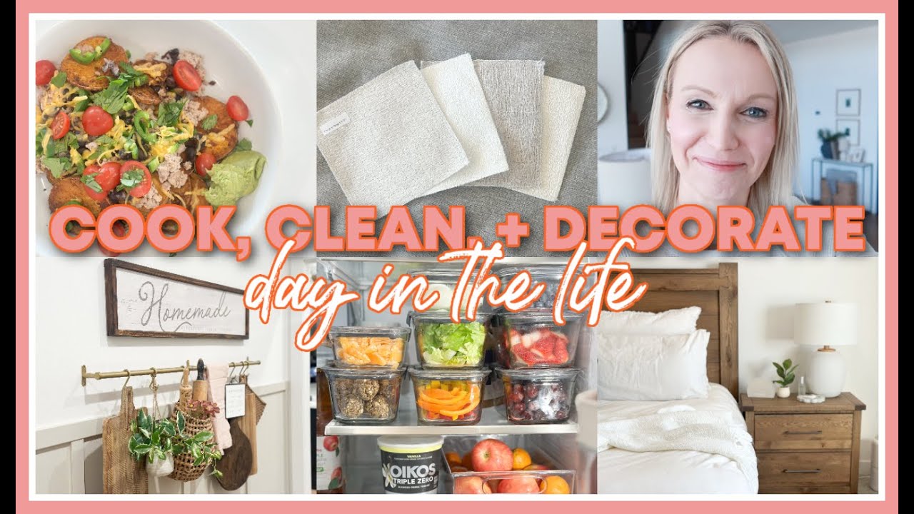COOK, CLEAN, + DECORATE WITH ME 2025 | DAY IN THE LIFE