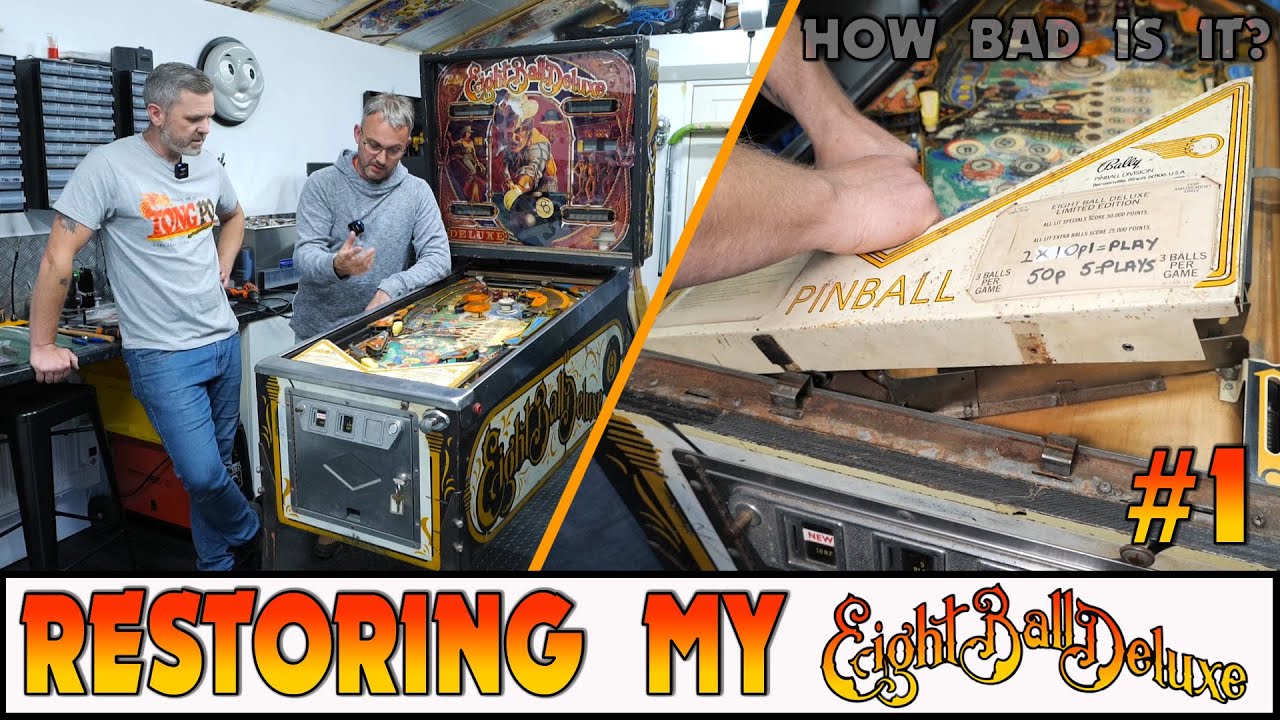 Реставрация моего автомата для игры в пинбол Bally Eight Ball Deluxe | Находка из амбара, восстан...