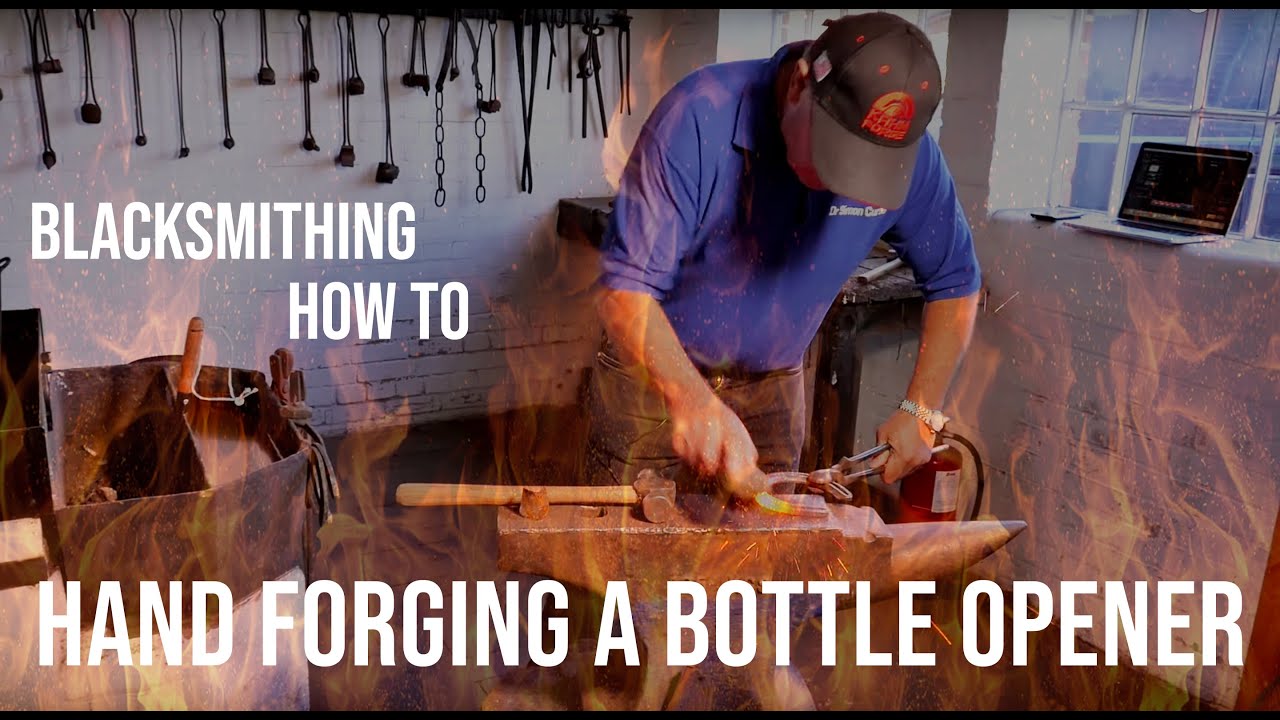 How to Forge a Bottle Opener From an Old Horseshoe - Blacksmithing With Ancient Tools