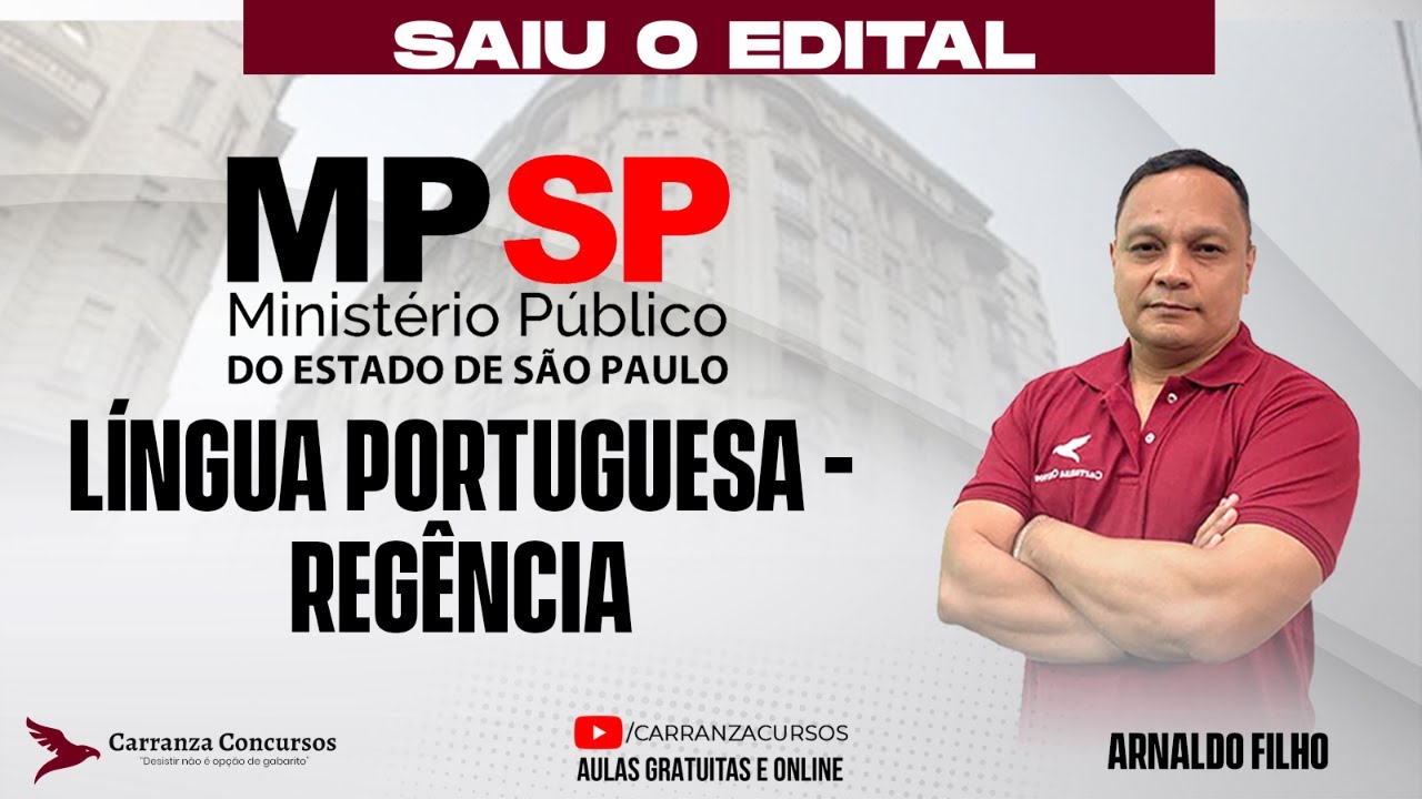 Concurso MPSP | L&iacute;ngua Portuguesa | Reg&ecirc;ncia Verbal e Nominal
