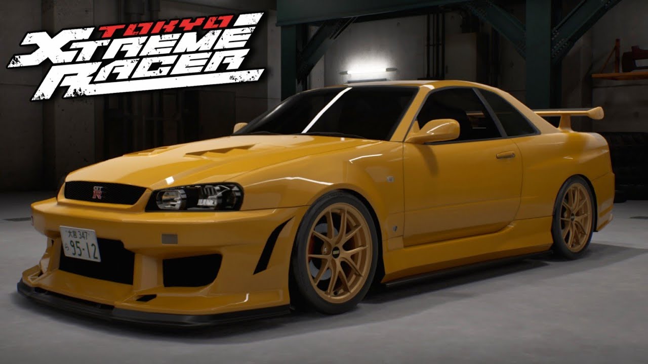 Tokyo Xtreme Racer - Nissan Skyline GT-R R34 V-Spec II Customisation and Gameplay