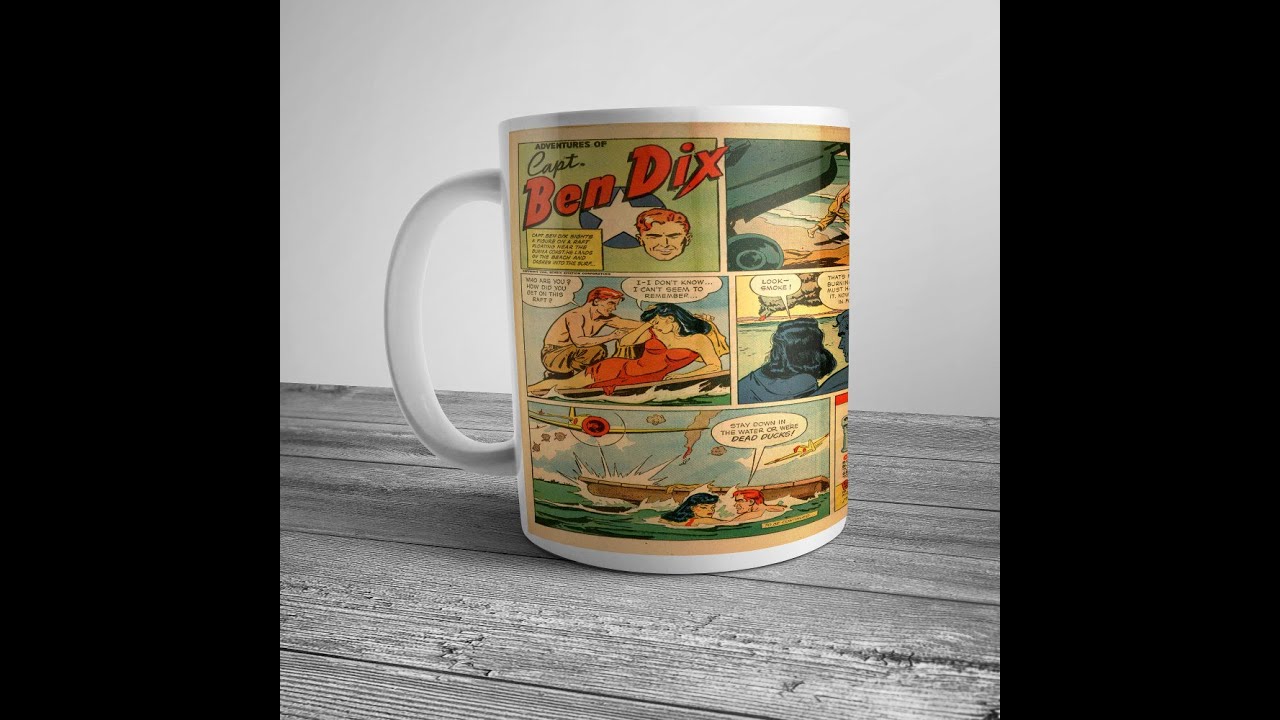 Vintage Bendix Advertisement Comic Book Strip on NEW Coffee Mug