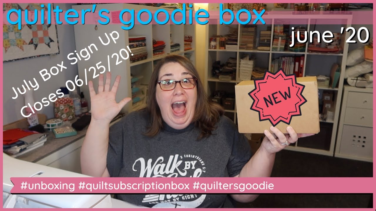 Quilt Subscription Box: Opening the June 2020 Quilter's Goodie Box (NEW Quilt Subscription Box!)